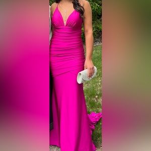 Magenta Prom dress